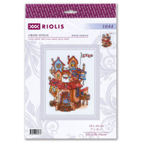 Снятая с производства модель Риолис набор для вышивания крестом "Сказочный домик", счетная схема