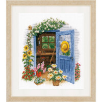 Vervaco counted cross stitch kit My garden shed, DIY