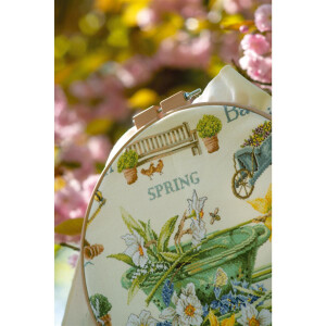 Lanarte Cross Stitch Pack Spring in the Garden, счётная схема