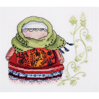 Klart counted cross stitch kit "Cereal Doll" 16x14cm, DIY