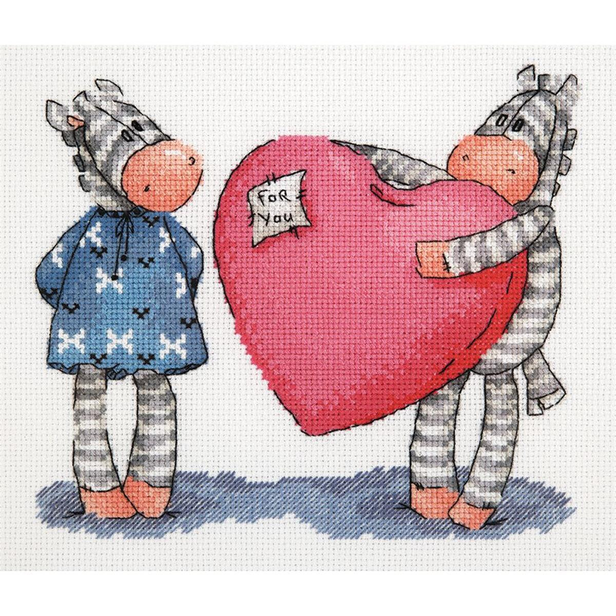 Klart counted cross stitch kit "Just for You"...