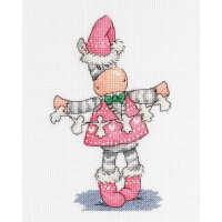 Klart counted cross stitch kit "Festive Garland" 12.5x18cm, DIY