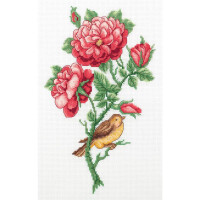 Набор для вышивания крестом "Персидская роза" 17,5x27,5 см, счетная схема