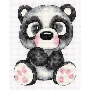 Набор для вышивания крестом "Медвежонок панда...