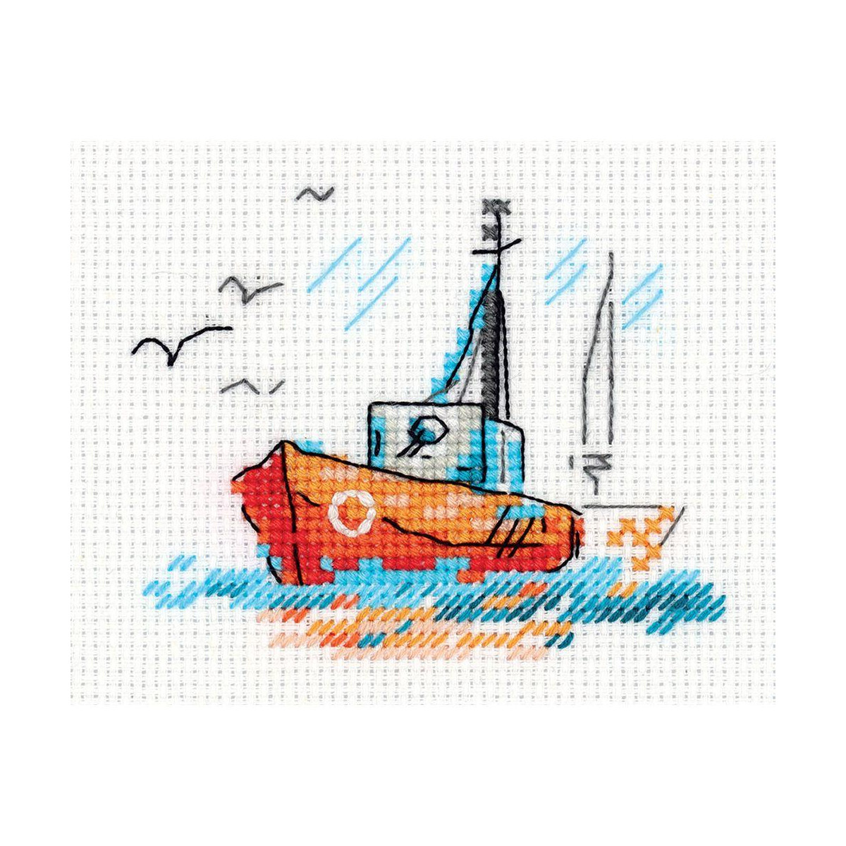 Klart counted cross stitch kit "Sketches. On Waves...