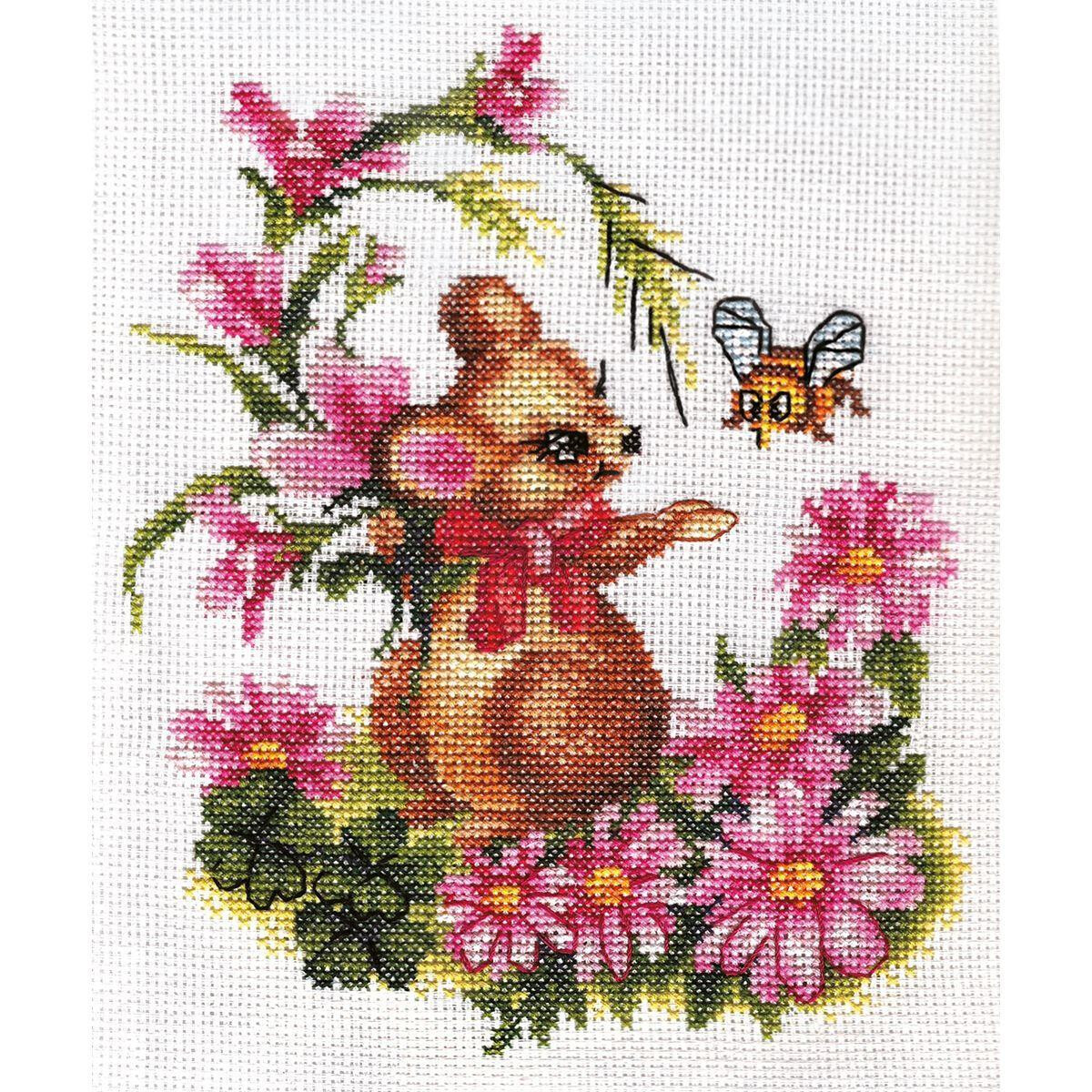 Panna counted cross stitch kit "Mouse with...