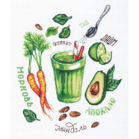 Panna counted cross stitch kit "Vegetable Smoothie" 27x30.5cm, DIY