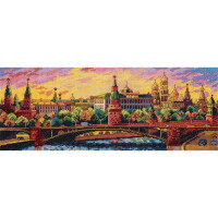 Panna counted cross stitch kit "Moscow" 36.5x14cm, DIY