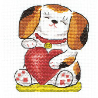 Panna counted cross stitch kit "Love and Loyalty" 11x13cm, DIY