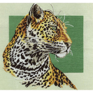 Set punto croce Panna "Leopard" 31,5x31,5cm,...