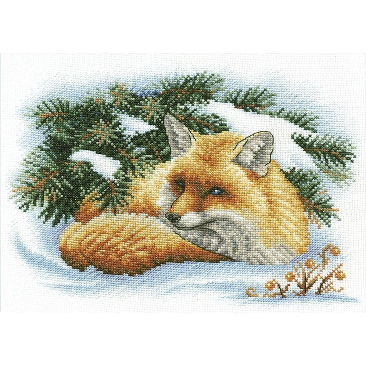 Panna counted cross stitch kit "Little Fox"...