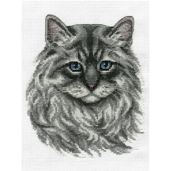 Panna Набор для вышивания крестом "Невская маскарадная кошка" 17x20 см, счетная схема