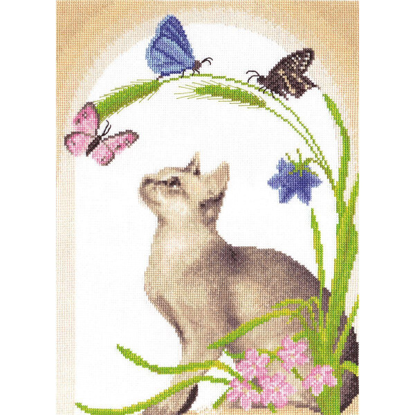 Panna counted cross stitch kit "Summer Midday" 24x32,5cm, DIY