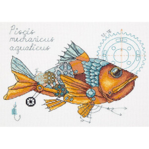 Panna counted cross stitch kit "Clockwork Fish"...