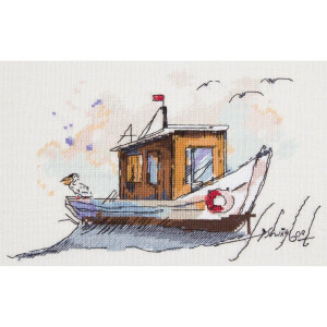 Panna counted cross stitch kit "Fishing boat"...