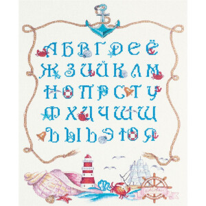Panna kruissteek set "Marine Alphabet"...