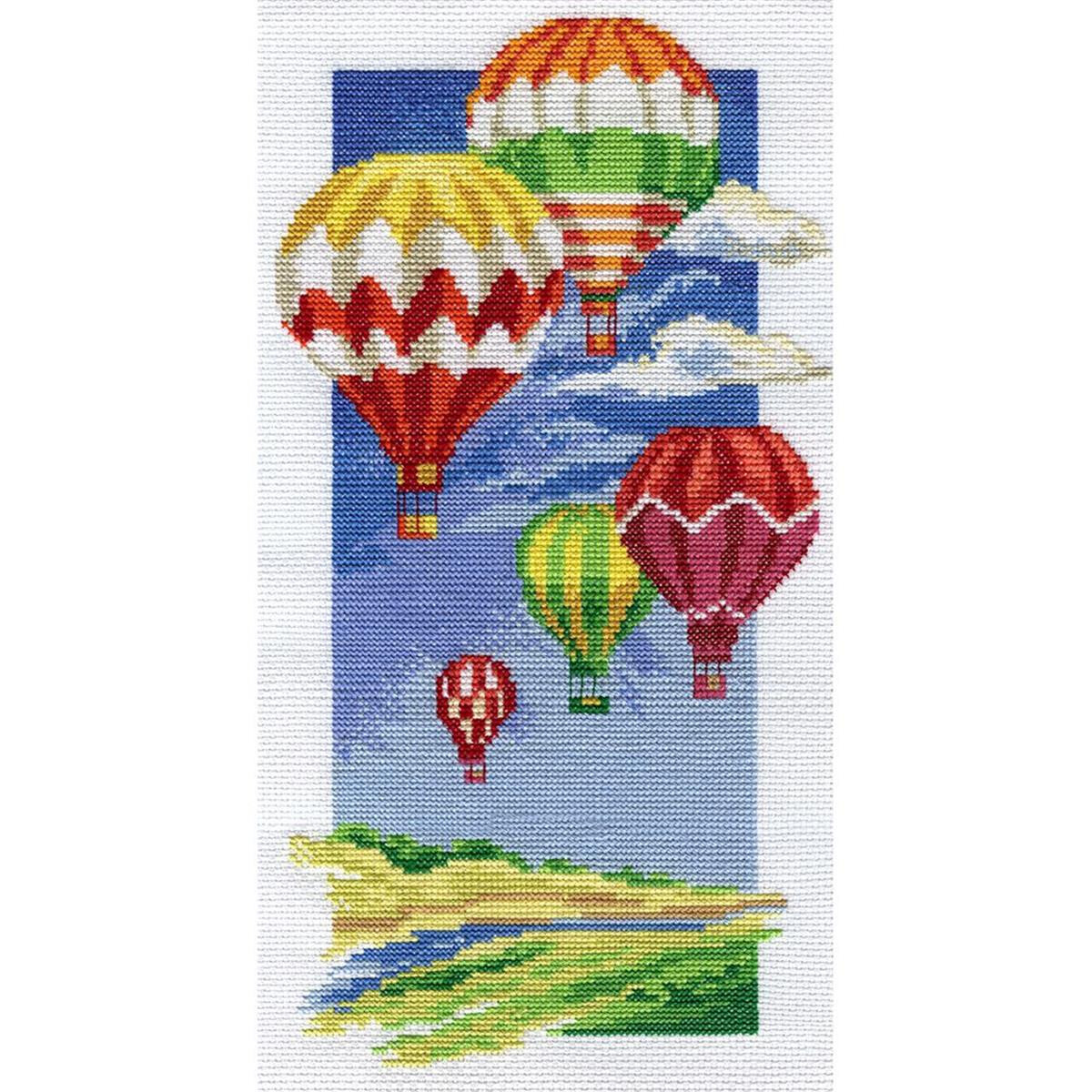Panna counted cross stitch kit "Air Balloons"...