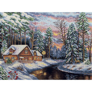 Panna counted cross stitch kit "Quiet Christmas...