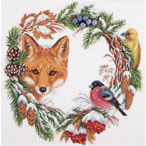 Panna counted cross stitch kit "Winter Wreath"...