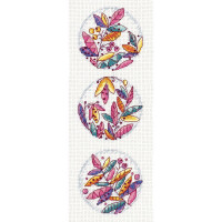Набор для вышивания крестом Panna "Осеннее настроение" 10,5x27,5см, счетная схема