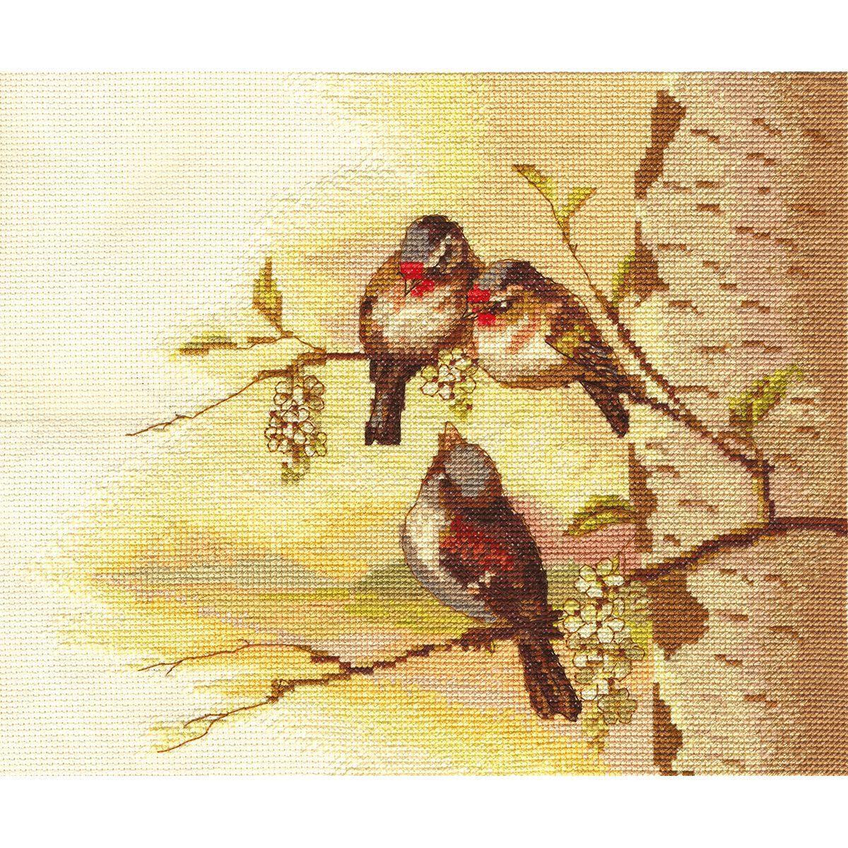 Panna counted cross stitch kit "Spring Tune"...