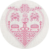 Panna Набор для вышивания крестом "Розовый сад" 22x23 см, счетная схема