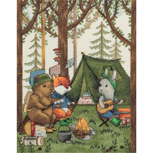 Panna counted cross stitch kit "Campers"...
