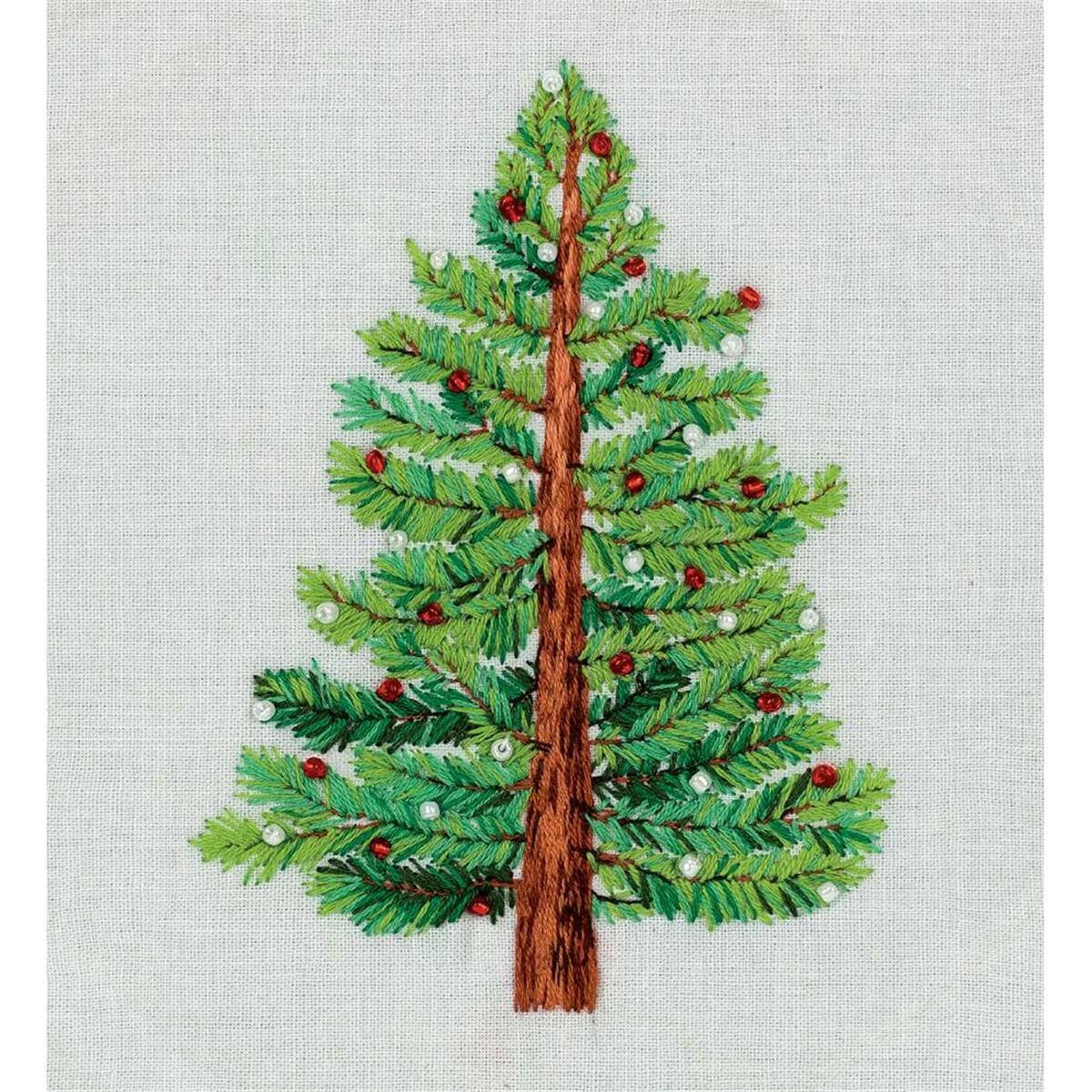Panna stamped satin stitch kit "Christmas Tree"...