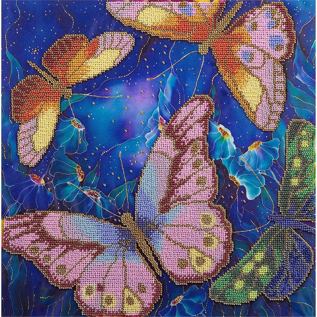 Panna beads stitching kit "Butterflies among...