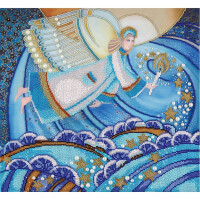 Panna Набор для вышивания бисером "Рождественский ангел" 37,5х35см, дизайн вышивки предварительно нарисован