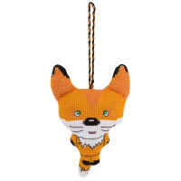 Panna counted cross stitch kit pendant "Toy. Fox" 9x12cm, DIY