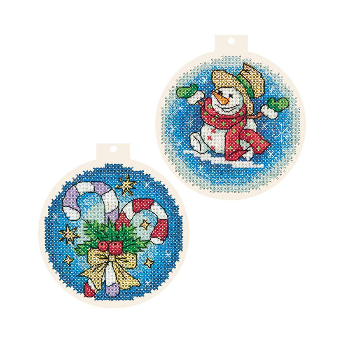 Panna counted cross stitch kit pendant "Christmas...