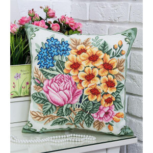 Panna cushion counted cross stitch kit "Flower...