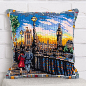 Panna cushion counted cross stitch kit "London...