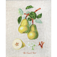 Luca-s counted cross stitch kit "The Dauch Pearl" evenweave linen, 16x21,5cm, DIY