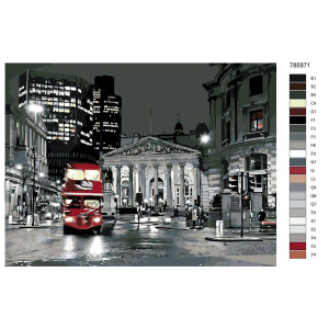 Paint by Numbers "London", 30x40cm, KTMK-785971