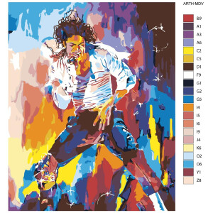 Schilderij door nummers "Michael", 40x50cm,...