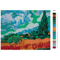 Paint by Numbers "Field", 40x50cm, KTMK-69657