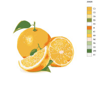 Malen nach Zahlen "Saftige Zitrone", 40x50cm, KTMK-25626