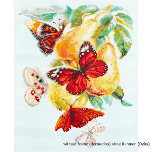 Magic Needle Counted cross stitch kit Butterflies and...