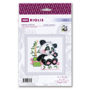 Riolis Set punto croce "Panda Gift", schema di...