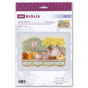 Riolis counted cross stitch kit Teezeit, DIY