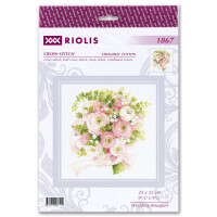 Riolis Set punto croce "bouquet da sposa", schema di conteggio