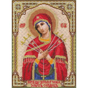 Набор для вышивания крестом Panna "Икона Богоматери...