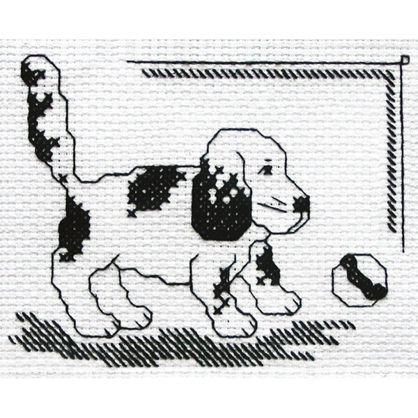 Panna counted cross stitch kit  "Lets Play!", 13x11cm, DIY