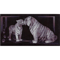 Set punto croce Panna "Tiger love", 58,5x30,5cm, motivo di conteggio