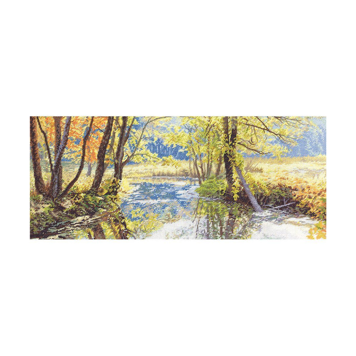 Panna counted cross stitch kit  "Small River at the...