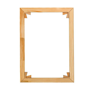 Kit cadre de châssis en bois avec cales à monter soi-même, 40x50 cm, sans toile