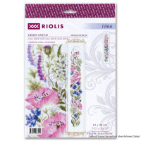 Riolis Counted cross stitch kit Flower Assortment 19x90cm, DIY