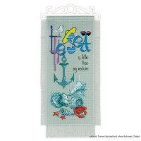 Riolis Counted cross stitch kit The Sea is Better 20x40cm, DIY